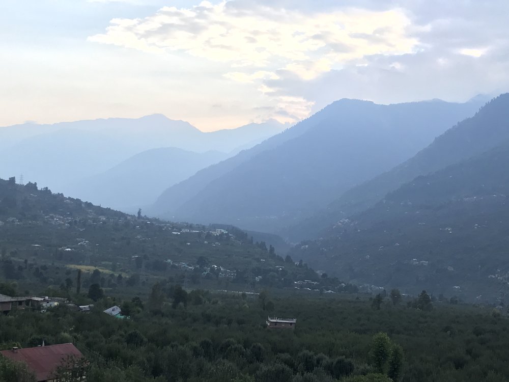 A view of the Himalayan mountain range